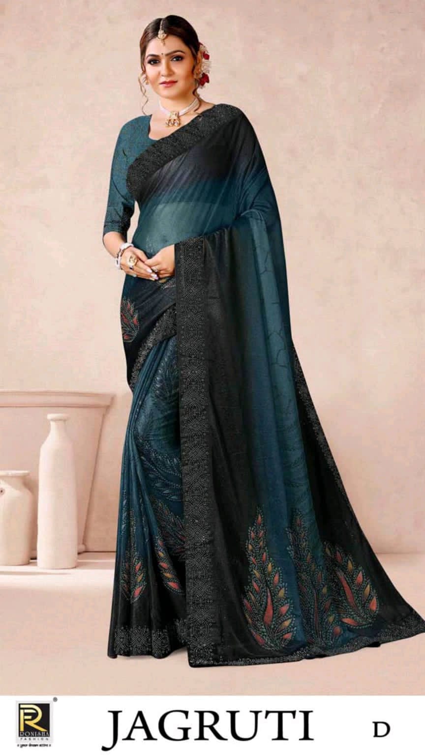 Ronisha Jagruti Designer Sarees Catalog Lowest Price